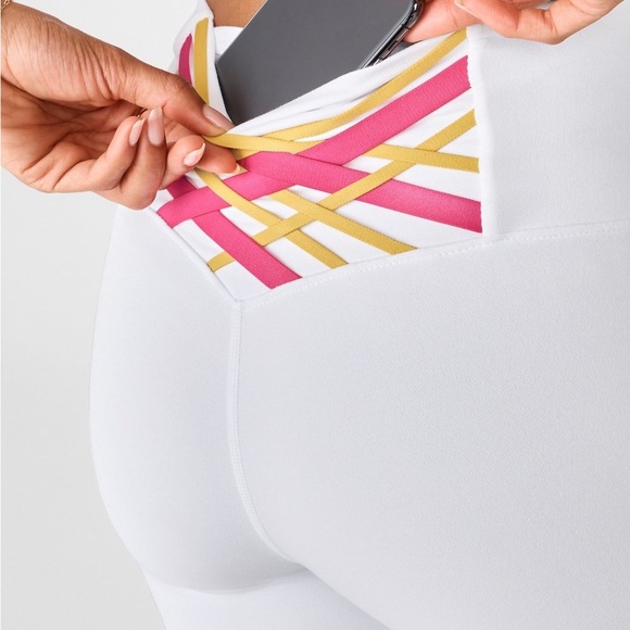 Fabletics Boost PowerHold High Waited Strappy 7/8 Leggings - Picture 2 of 7